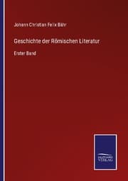 Cover von Geschichte der Römischen Literatur
