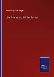 Cover von Über Syntax und Stil des Tacitus