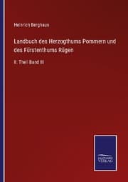 Cover von Landbuch des Herzogthums Pommern und des Fürstenthums Rügen