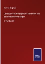 Cover von Landbuch des Herzogthums Pommern und des Fürstenthums Rügen