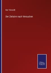 Cover von Der Zeitsinn nach Versuchen