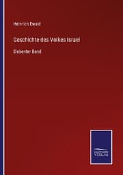 Cover von Geschichte des Volkes Israel