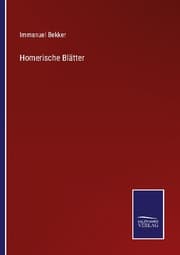 Cover von Homerische Blätter