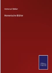 Cover von Homerische Blätter