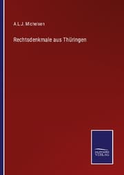 Cover von Rechtsdenkmale aus Thüringen