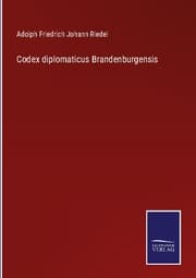 Cover von Codex diplomaticus Brandenburgensis