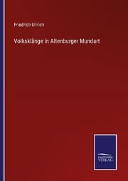 Cover von Volksklänge in Altenburger Mundart