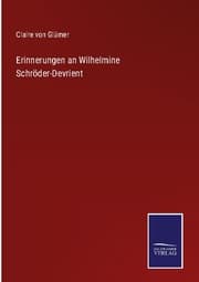 Cover von Erinnerungen an Wilhelmine Schröder-Devrient