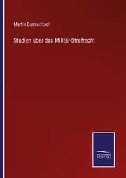 Cover von Studien über das Militär-Strafrecht