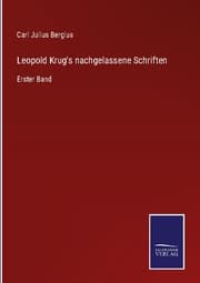 Cover von Leopold Krug's nachgelassene Schriften