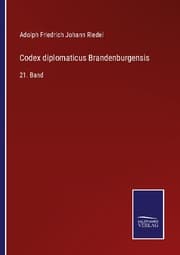 Cover von Codex diplomaticus Brandenburgensis