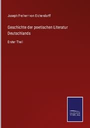 Cover von Geschichte der poetischen Literatur Deutschlands