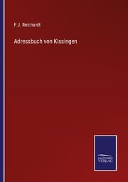 Cover von Adressbuch von Kissingen
