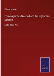 Cover von Etymologisches Woerterbuch der englischen Sprache