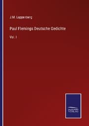 Cover von Paul Flemings Deutsche Gedichte