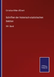 Cover von Schriften der historisch-statistischen Sektion