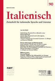 Cover von Italienisch Band 90 - 45. Jahrgang, Heft 2