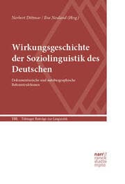 Cover von Wirkungsgeschichte der deutschsprachigen Soziolinguistik
