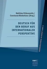 Cover von Deutsch für den Beruf aus internationaler Perspektive