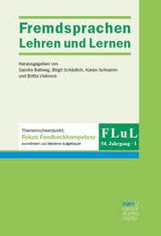 Cover von FLuL - Fremdsprachen Lehren und Lernen 54,1