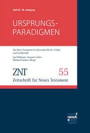 Cover von ZNT - Zeitschrift für Neues Testament 28. Jahrgang, Heft 55 (2025)