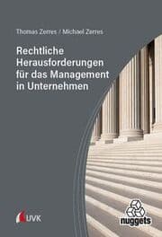 Cover von Rechtliche Herausforderungen für das Management in Unternehmen