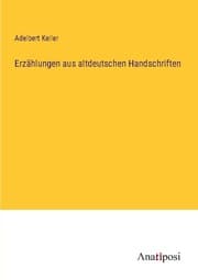 Cover von Erzählungen aus altdeutschen Handschriften