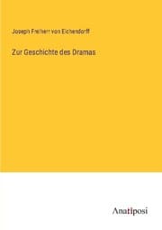 Cover von Zur Geschichte des Dramas