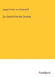 Cover von Zur Geschichte des Dramas