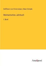 Cover von Weimarisches Jahrbuch