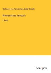 Cover von Weimarisches Jahrbuch