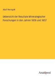 Cover von Uebersicht der Resultate Mineralogischer Forschungen in den Jahren 1856 und 1857
