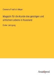 Cover von Magazin für die Kunde des geistigen und sittlichen Lebens in Russland