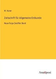 Cover von Zeitschrift für Allgemeine Erdkunde