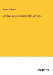 Cover von Untersuchungen über die römische Ehe