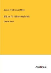 Cover von Blätter für höhere Wahrheit
