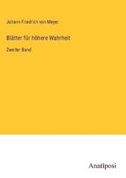 Cover von Blätter für höhere Wahrheit