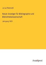 Cover von Neuer Anzeiger für Bibliographie und Bibliothekwissenschaft
