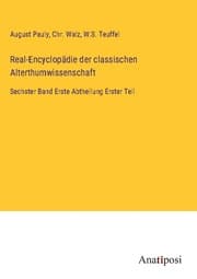 Cover von Real-Encyclopädie der classischen Alterthumwissenschaft