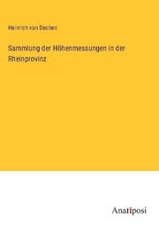 Cover von Sammlung der Höhenmessungen in der Rheinprovinz