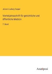 Cover von Vierteljahrsschrift für gerichtliche und öffentliche Medicin