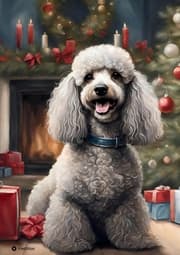 Cover von Weihnachten Notizbuch Hund Pudel Notizheft mit 55 Zitaten & Lebensweisheiten Lustiges Geschenk für Pudel Liebhaber Geschenkidee Pudelfreunde Hundemama Pudelfans Frauen Hundepapa