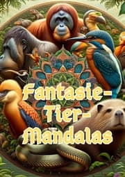 Cover von Fantasie-Tier-Mandalas: Kreative Kreaturen malen
