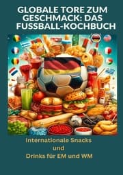 Cover von Globale Tore zum Geschmack: Das Fußball-Kochbuch: Fußballfest der Aromen: Internationale Snacks & Getränke für EM und WM - Ein kulinarisches Reisebuch