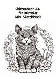 Cover von Skizzenbuch A4 für Künstler: Mio Sketchbook 100 Seiten (50 Blatt) - 297cm x 210cm Zeichenblock Papier - Skizzenblock für Skizze Bleistift