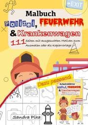 Cover von KitaFix Malbuch Polizei, Feuerwehr und Krankenwagen