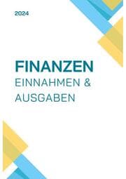Cover von Finanzen. Einnahmen und Ausgaben. Tabellen