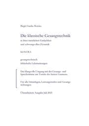 Cover von Die klassische Gesangstechnik in Ihrer natürlichen Einfachheit und schwungvollen Dynamik