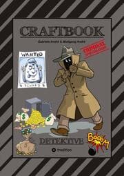 Cover von CRAFTBOOK - 120 SEITEN KRIMI MOTIVE - DETEKTIVE - KNIFFLIGE RÄTSEL - GAUNER - GANGSTER - POLIZISTEN - POLIZEIHUND - FAHRZEUGE - TRESOR - HÄFTLINGE