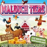 Cover von Malbuch Tiere - Mein tierisches Kritzelmalbuch